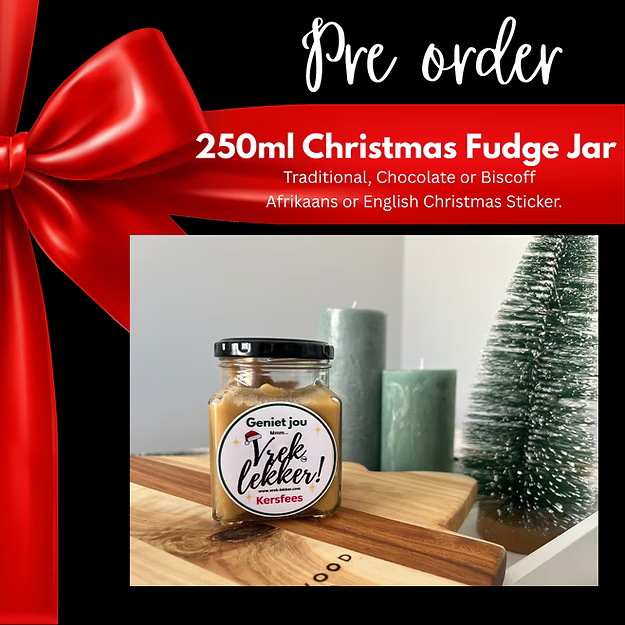 250ml Christmas Fudge Jar